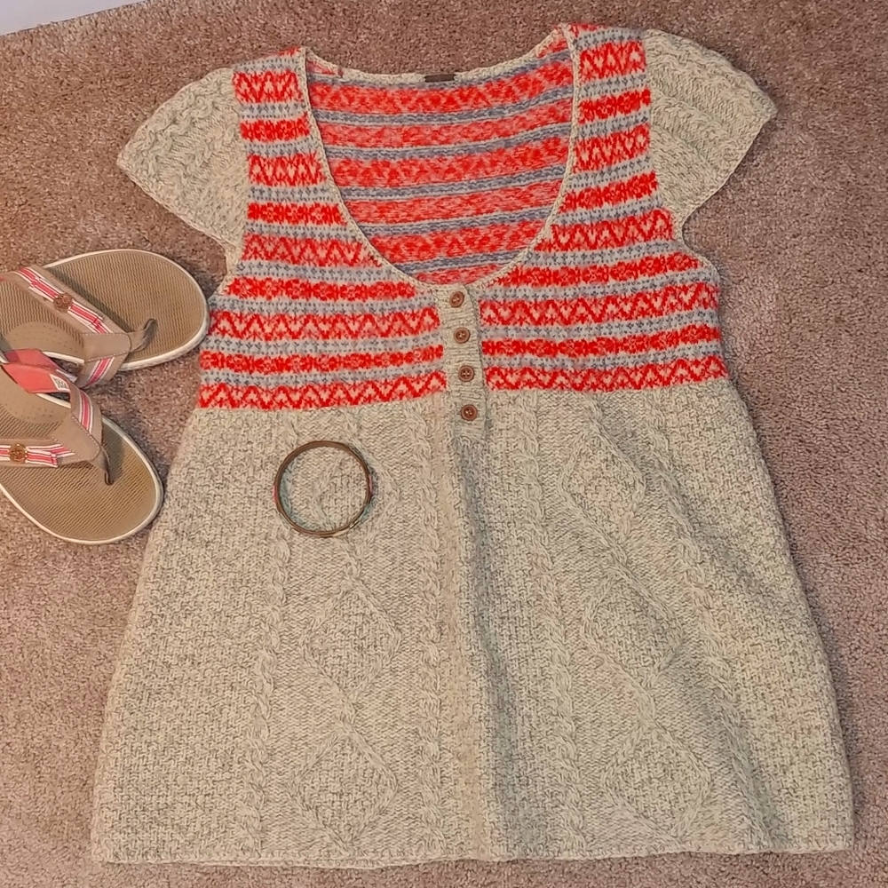 FREE PEOPLE 🏵️ Knit Wool blend Cap Sleeve Top🏵️